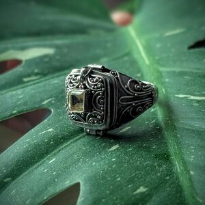 925 Silver Poison Ring
